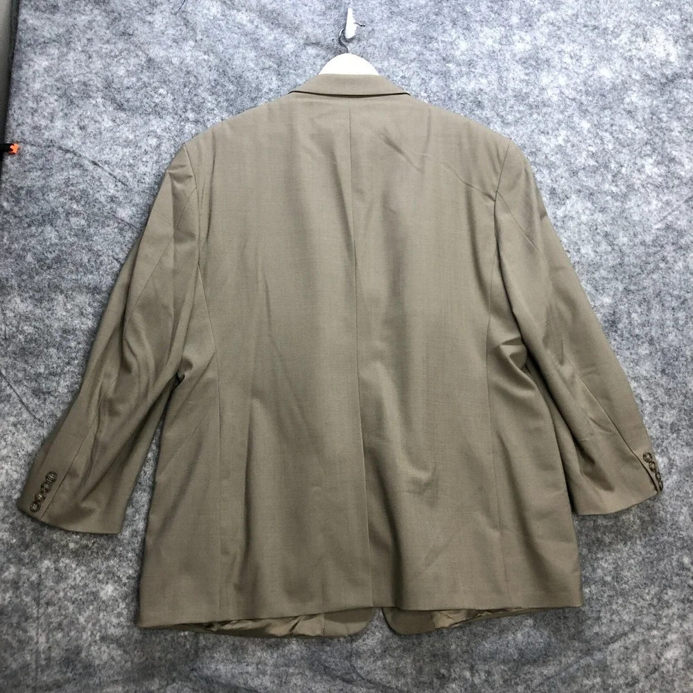 Brooks Brothers 346 Blazer Mens 50 M Tan Wool Stretch 3 Button Sport Coat Jacket